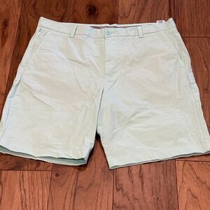 Vineyard Vines On-The-Go Shorts‎ Mens 34 Mint Green Performance Stretch
